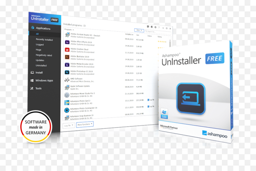 Ashampoo Uninstaller Free - Download Png,Iobit Uninstaller Icon