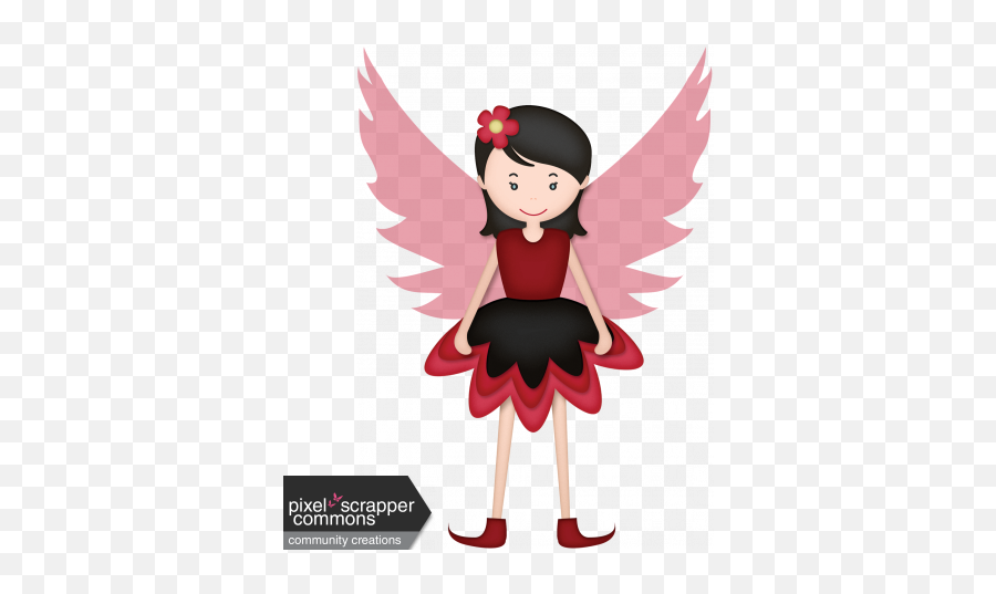 Ladybug Garden - Fairy Graphic By Dawn Prater Pixel Angel Png,Fairy Transparent