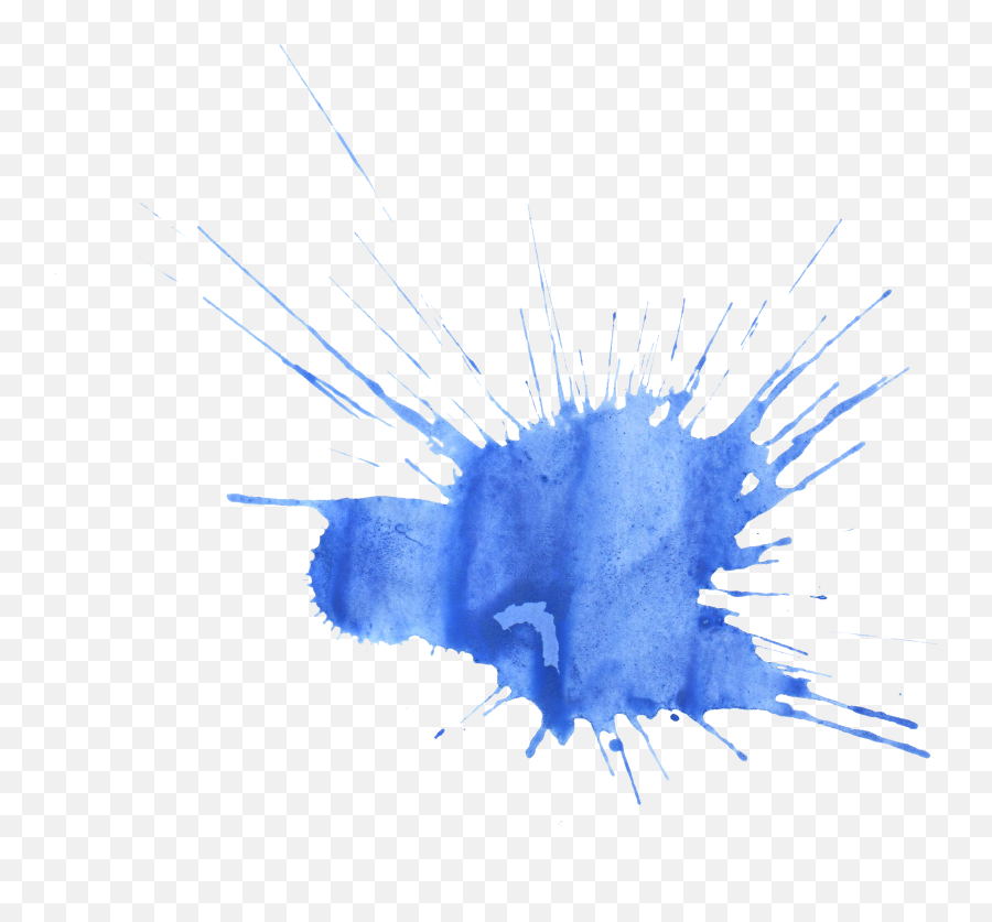 20 Blue Watercolor Splatter - Aesthetic Blue Paint Splatter Png,Blue Splash Png