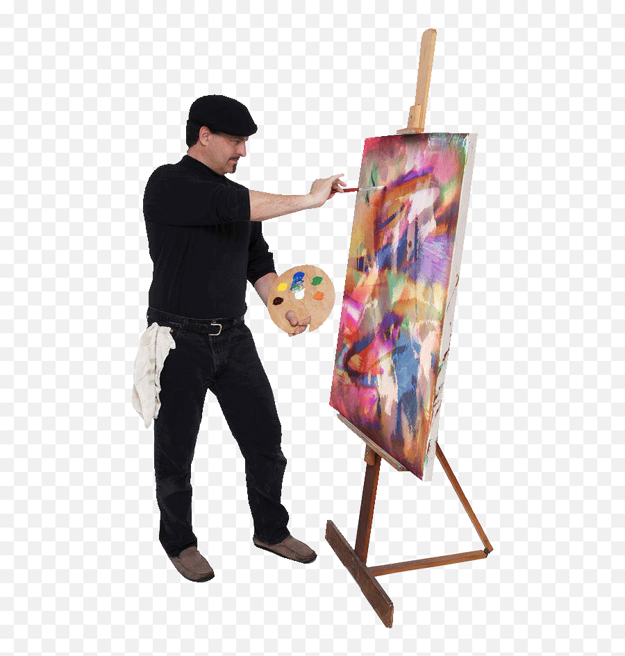 Png Artist Painting Image - Artist Painting On Canvas,Artist Png