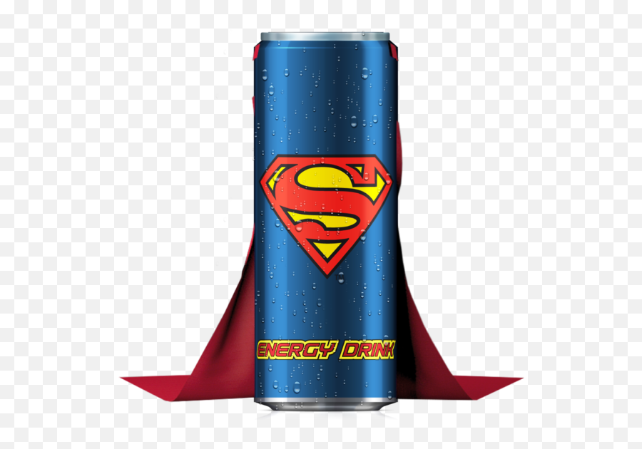 Superman Energy Drink 1 Case 24 Cans 250ml - Superman Png,Superman Cape Logo