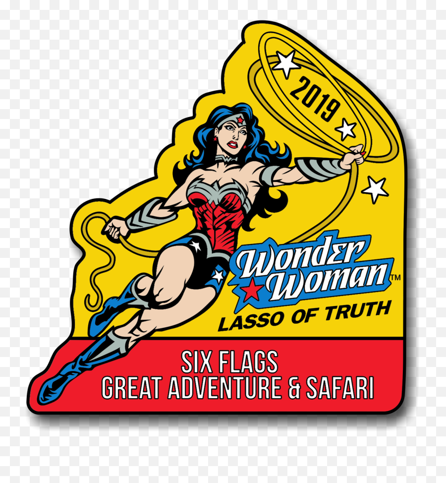 Wonder Woman - Member Appreciation Event Six Flags Great Six Flags Great Adventure Pin Png,Wonder Woman Logo Png