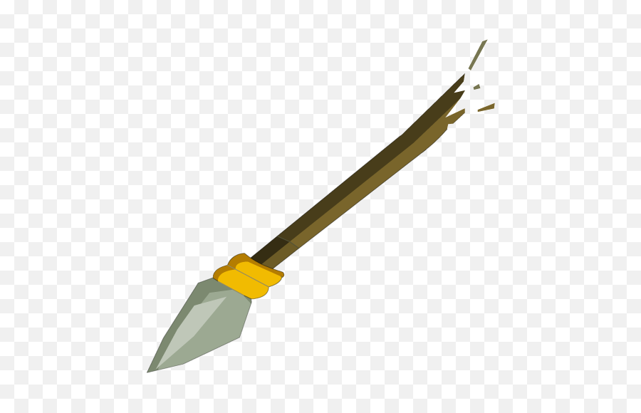 Download Broken Spear - Spear Cartoon Png,Spear Transparent