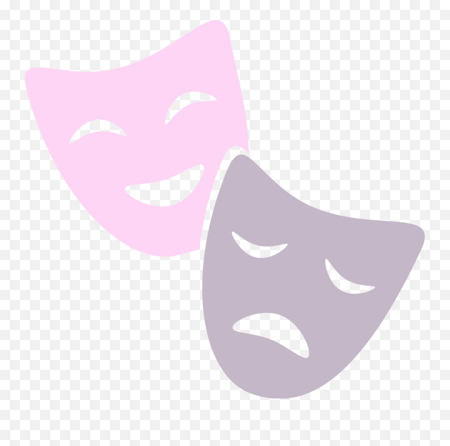 Filedrama Masks1svg - Wikimedia Commons Clip Art Png,Drama Masks Png