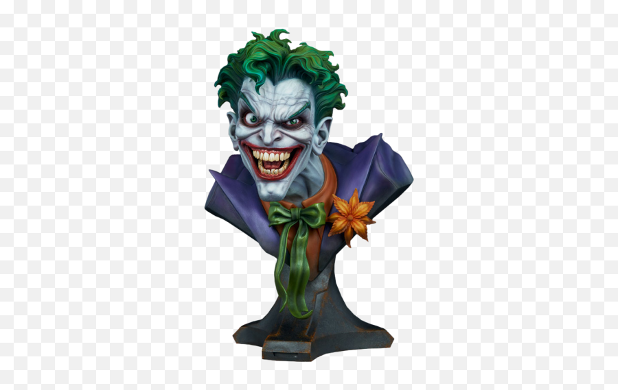 Batman - Joker 11 Scale Lifesize Bust Sideshow Joker Bust Png,Batman Joker Logo