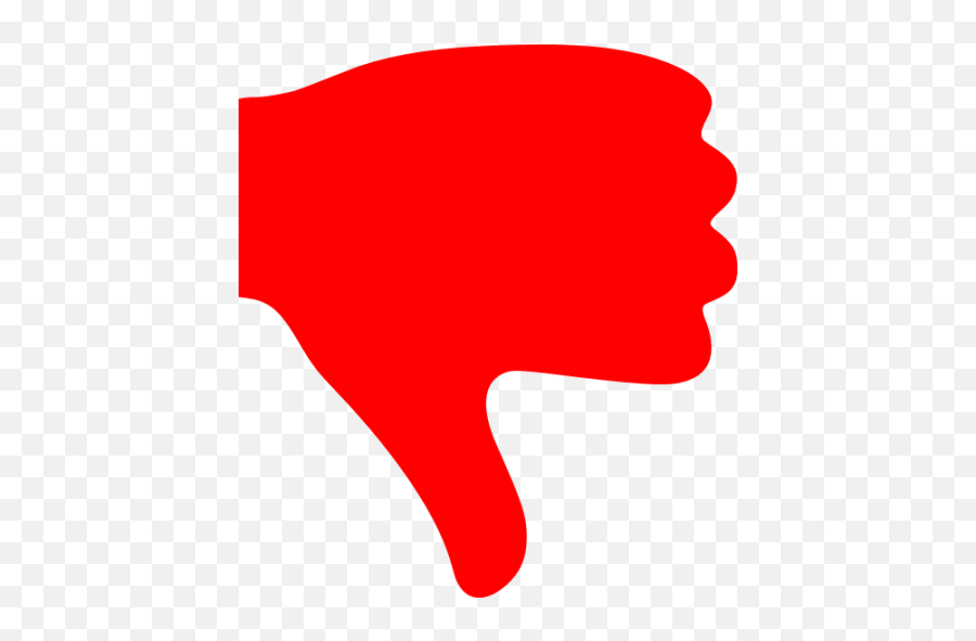 Png Thumbs Down Transparent Downpng Images Pluspng - Red Thumbs Down Icon,Youtube Thumbs Up Png