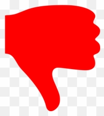 Png Thumbs Down Transparent Downpng Images Pluspng - Red Icon