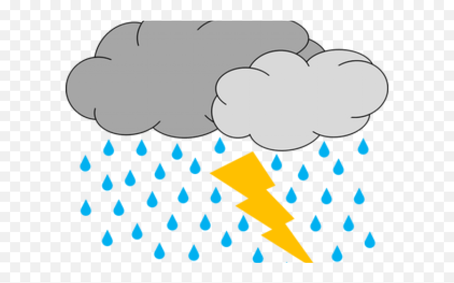 Thunder Clipart Bad Weather - Storm Cloud Clip Art Png,Storm Clouds Png