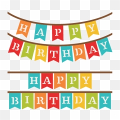 Download Hd Happy Birthday Banner Clipart 1 Station - Cricut png
