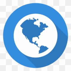 Download Transparent World Wide Web Icon Png - Globe