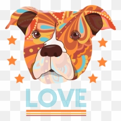 Download Pitbull Love Design - Pit Bull Love Png,Pitbull Png