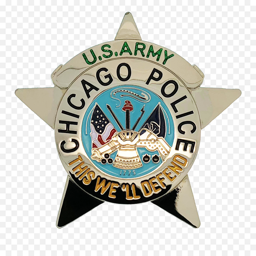 Chicago Police Star Badge Us Army Png