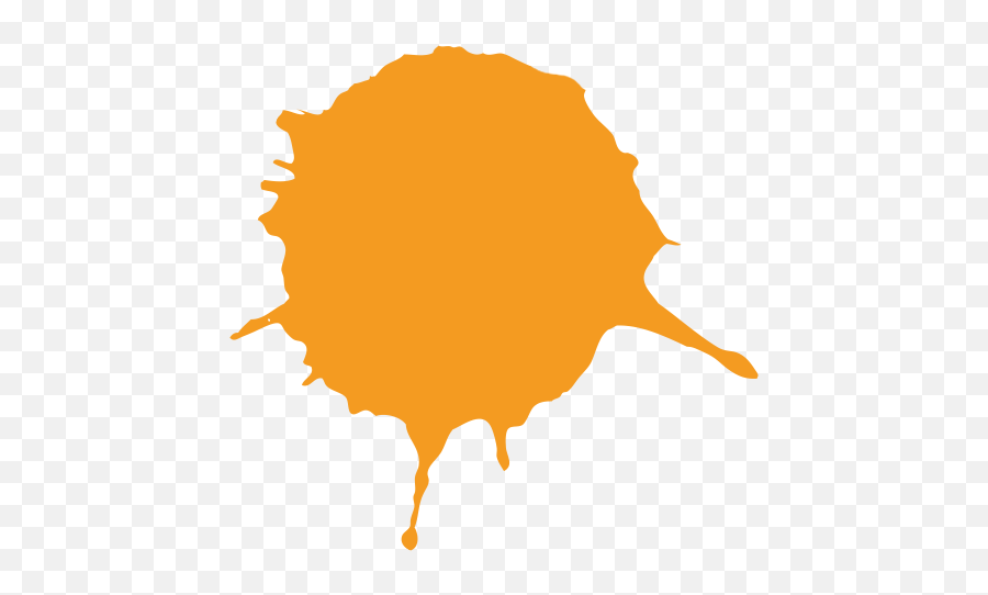 Splatter Png Free Download - Orange Paint Splash Png,White Splatter Png