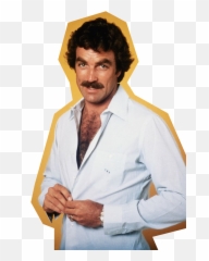 Taco Meat Chest Hair - Burt Reynolds Vs Tom Selleck Png,Chest Hair Png