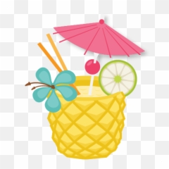 Pineapple Drink Svg Scrapbook Cut File - Clip Art png