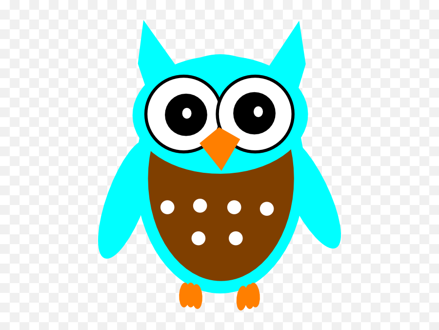 Turquoise Owl - Owls Clipart Red Png,Owl Clipart Png