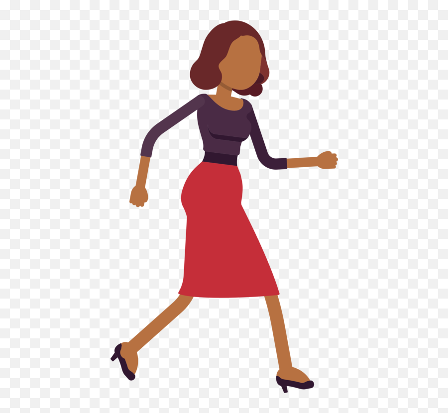 Standingstylecartoon Png Clipart - Royalty Free Svg Png Woman Walking Clipart,People Cartoon Png