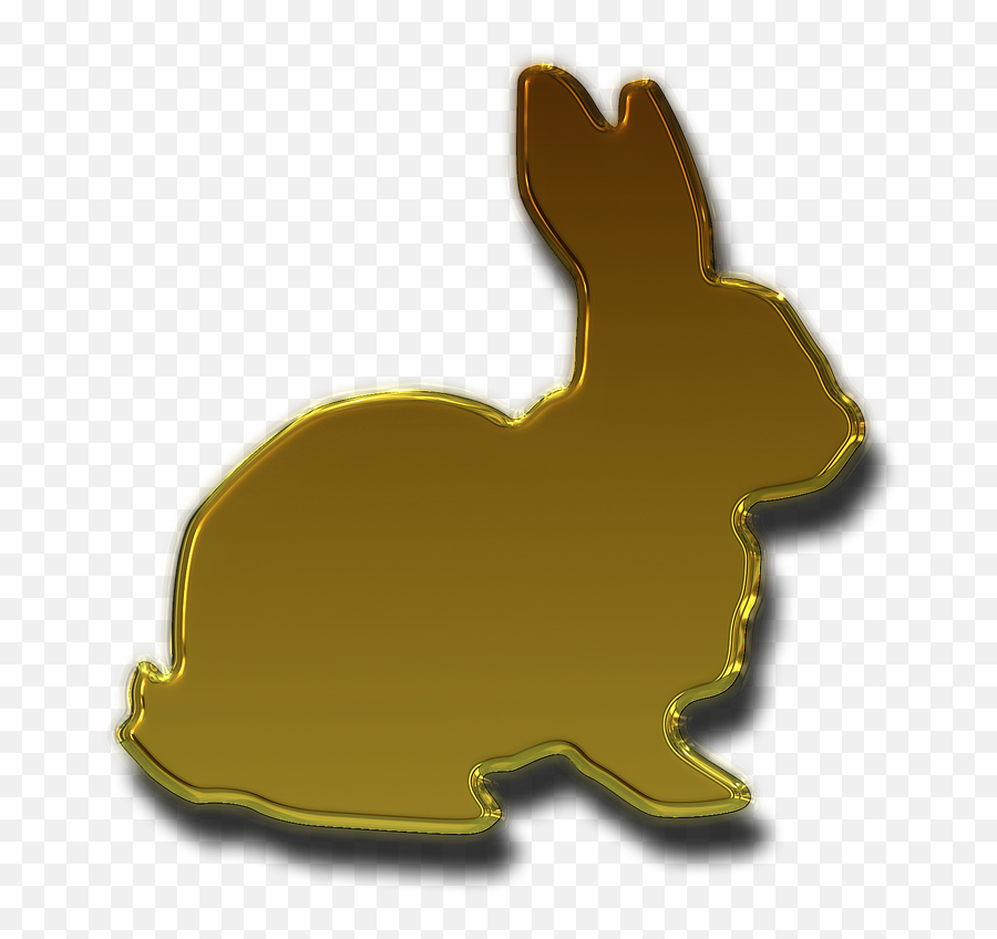 Hare Easter Bunny Gold - Free Image On Pixabay Gold Rabbit Logo Png,Easter Bunny Transparent Background