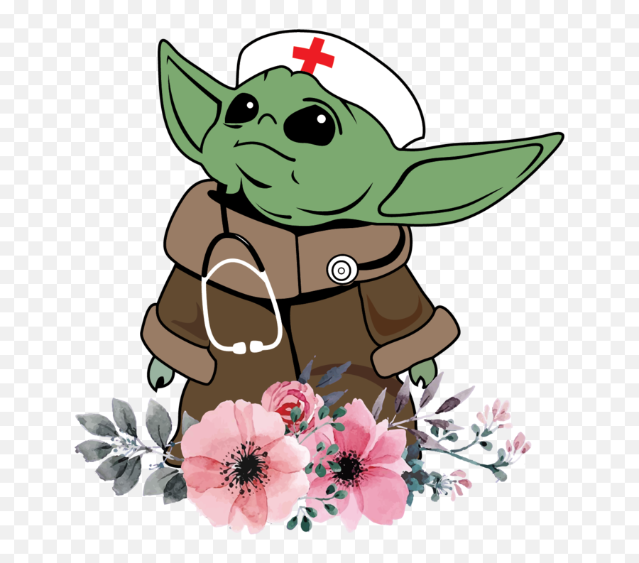Baby Yoda Nurse Life Er Rn Lpn Cna Home Health Png - Baby Yoda Nurse,Nurse Png