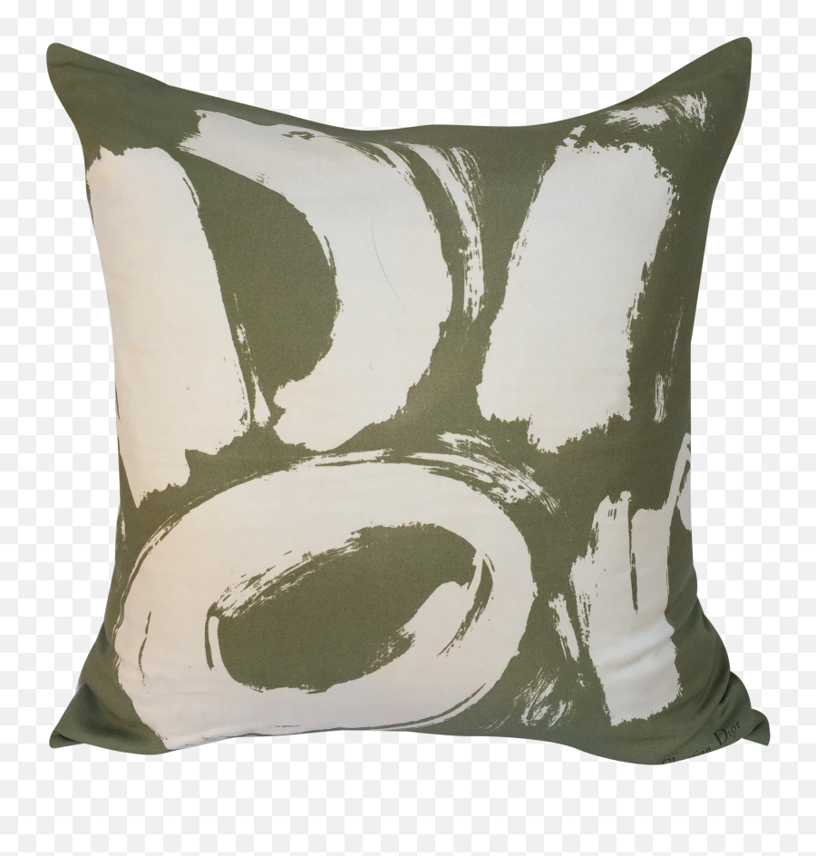 Vintage Christian Dior Paris Logo Scarf Pillow - Decorative Png,Dior Logo Png