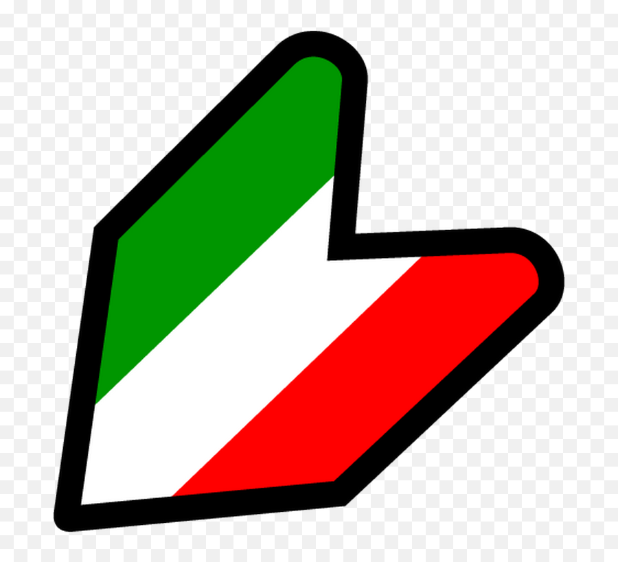 Jdm Italy Flag Decal - Vertical Png,Italy Flag Png
