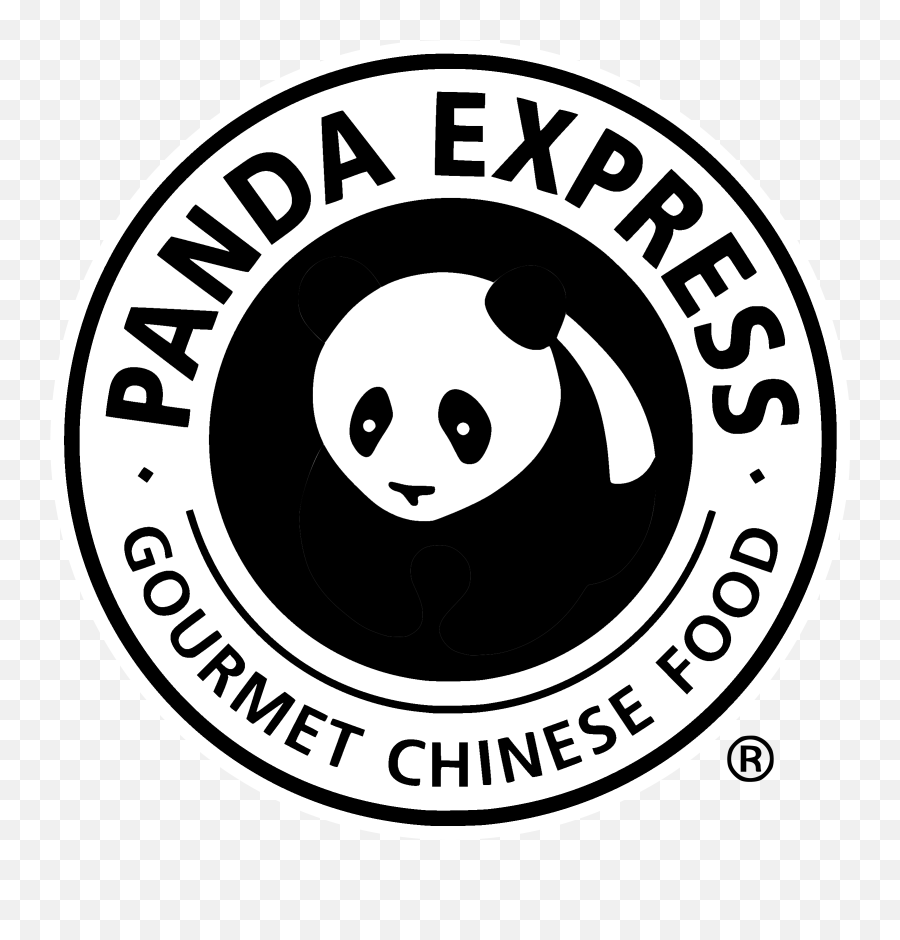 Hd Panda Express Logo Black And White - Panda Express Logo Png,Panda Eyes Logo