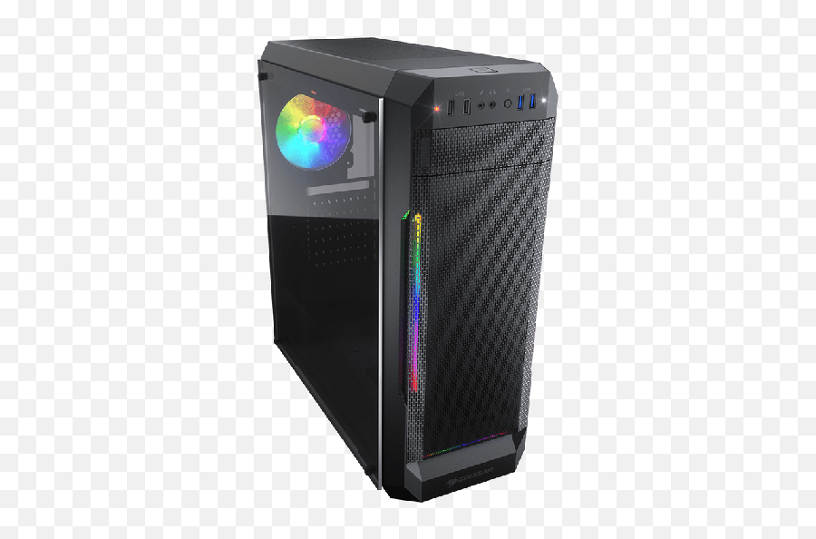 Cougar Mx331 Mesh - G Midtower Gaming Case With Tempered And Rgb Glass Side Panel Case Cougar Mx331 Mesh G Png,Transparent Computer Case