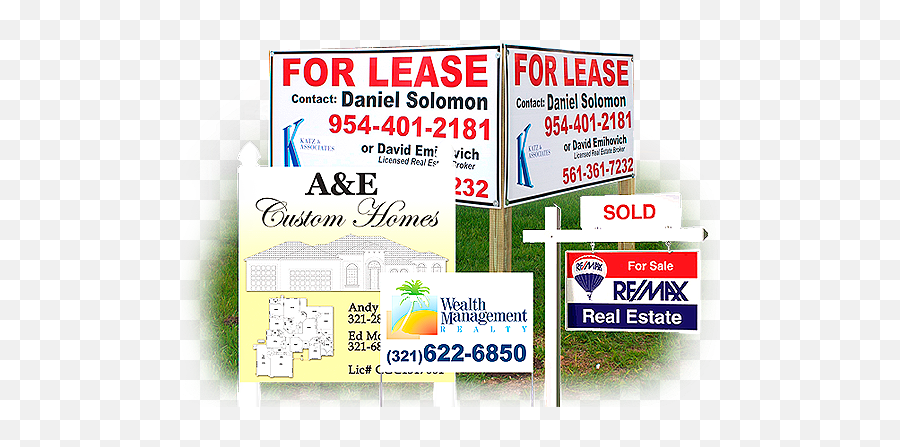 Real Estate Signs For Sale Sign Png