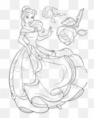 Disney Belle Coloring Pages - Home Princess Car png