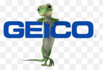 Geico Logo With Gecko Behing - Geico Insurance Png,Geico Gecko Png
