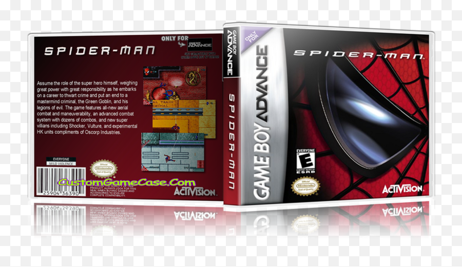 Spider - Man Gameboy Advance Gba Empty Custom Replacement Spider Man Gba Gamefaqs Png,Gameboy Advance Png