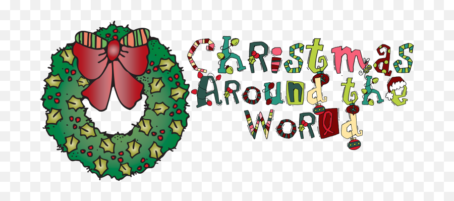Download Clipart Black And White - Christmas Around The World Clip Art Png,Around The World Png