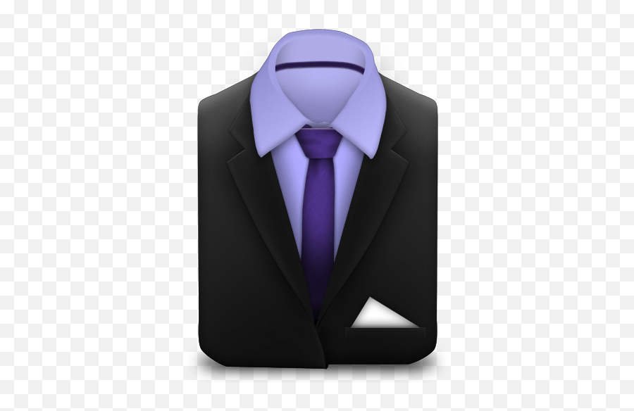 Manager Purple Suit Icon Png Clipart - Combinar Un Terno Negro Con Camisa,Dude In. Suit Icon Png