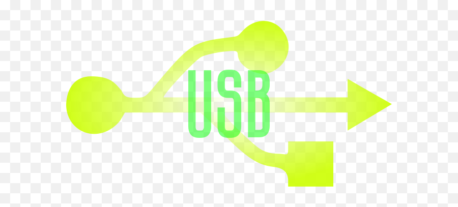Green U0026 Yellow Usb Icon - Openclipart Dot Png,What Does The Usb Icon Look Like