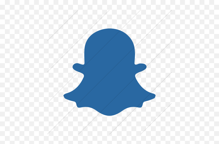 Foundation 3 Social Snapchat Icon - Blue Snapchat Logo Png,Blue Icon Snapchat