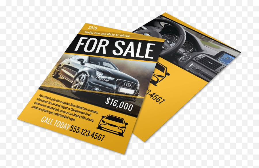 Car For Sale Flyer Template Mycreativeshop - Car Sales Flyer Design Png,Icon Car For Sale