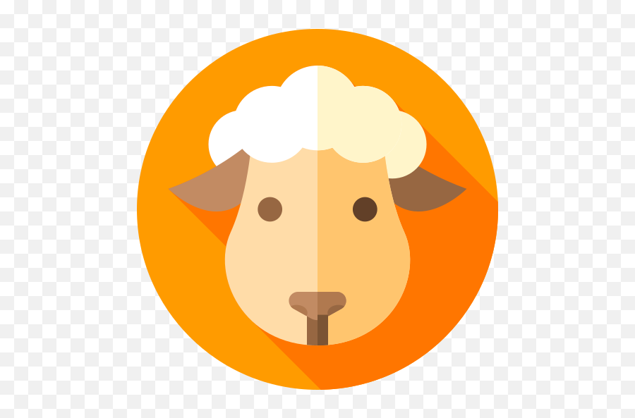 Sheep - Free Animals Icons Sheep Icon Orange Png,Sheep Icon