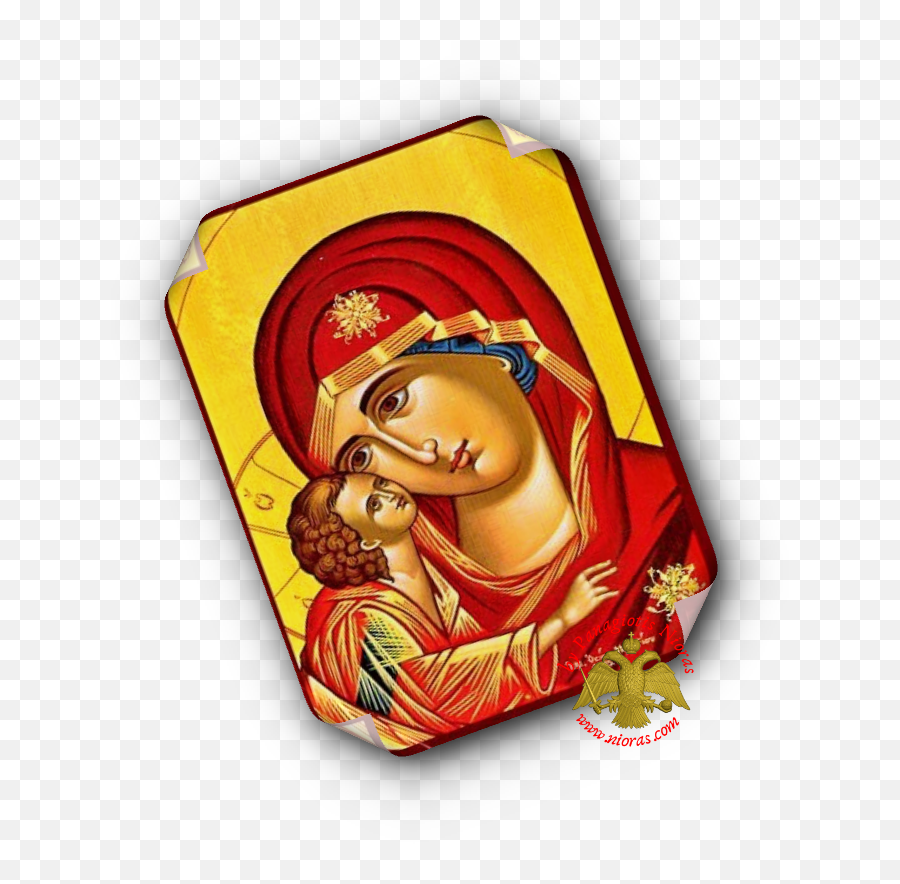 Panagia Laminated Icons Christos Anesti From Our Orthodox - Religious ...