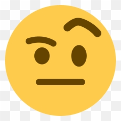Face With Raised Eyebrow Emoji Meaning - Raised Eyebrow Emoji Png,Pensive Emoji Transparent