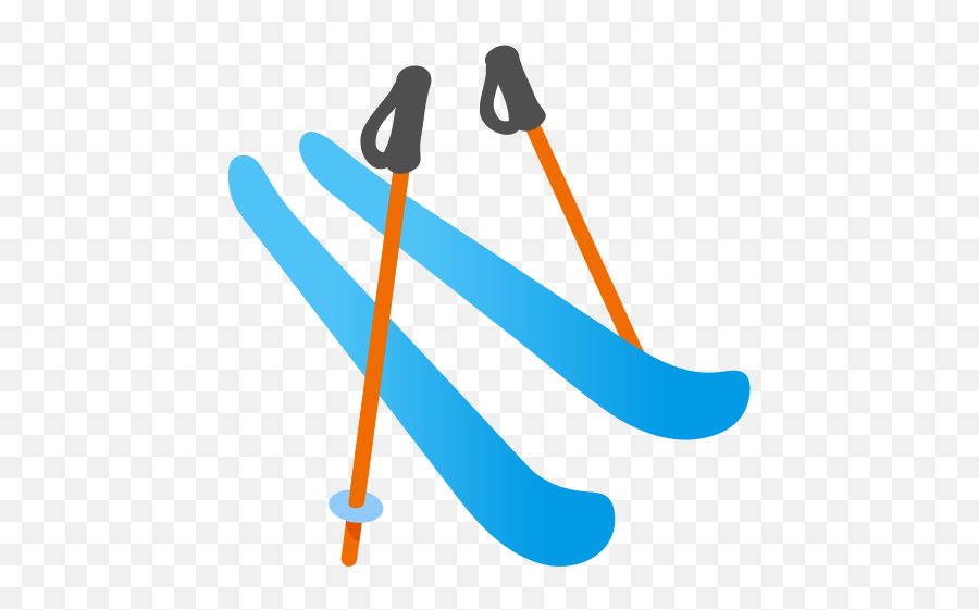 Skis Emoji - Skis Clip Art Transparent Png,Android Icon Ico