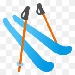 Skis Emoji - Clip Art Transparent png