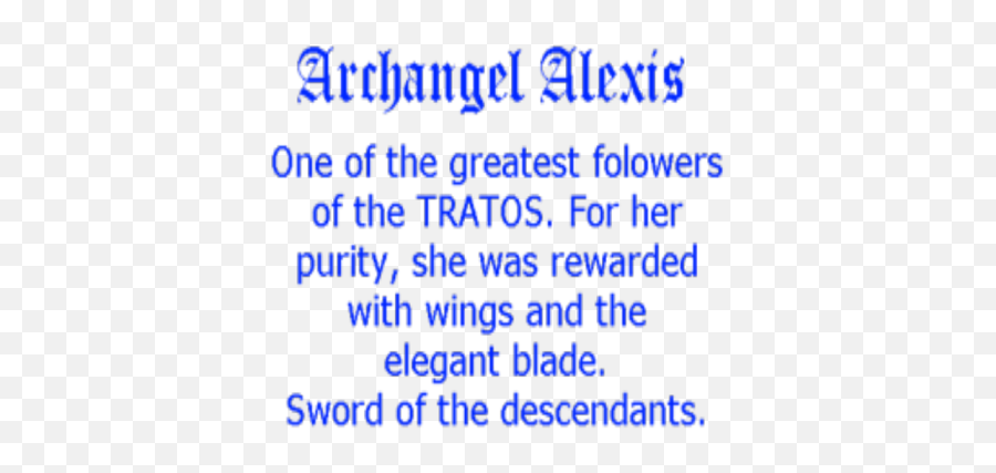 Archangel Alexis - Roblox Png,Archangel Png