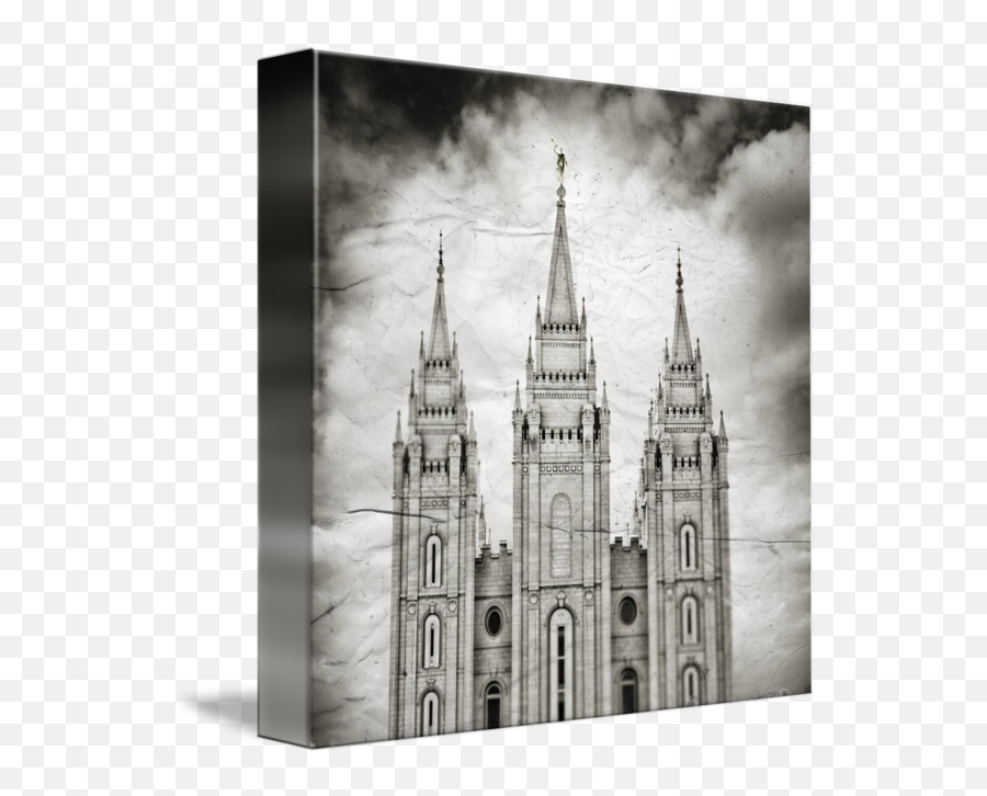 Salt Lake Temple Vintage Spires By Kristofer Sundberg - Temple Square Png,Salt Icon 16x16