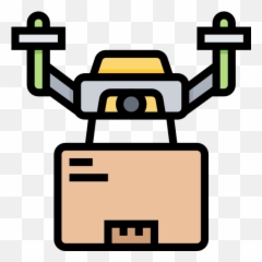 Drone Delivery - Free transport icons Vertical png
