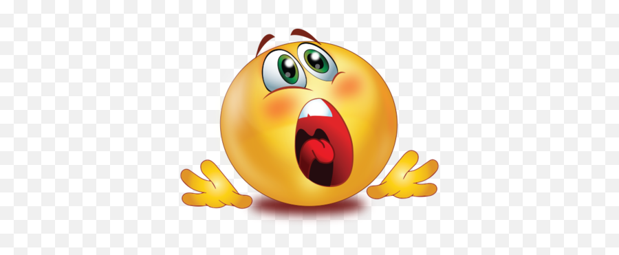 Shouting Frightened Scared Face Emoji - Frightened Emoji Face Png,Smiley Icon For Facebook