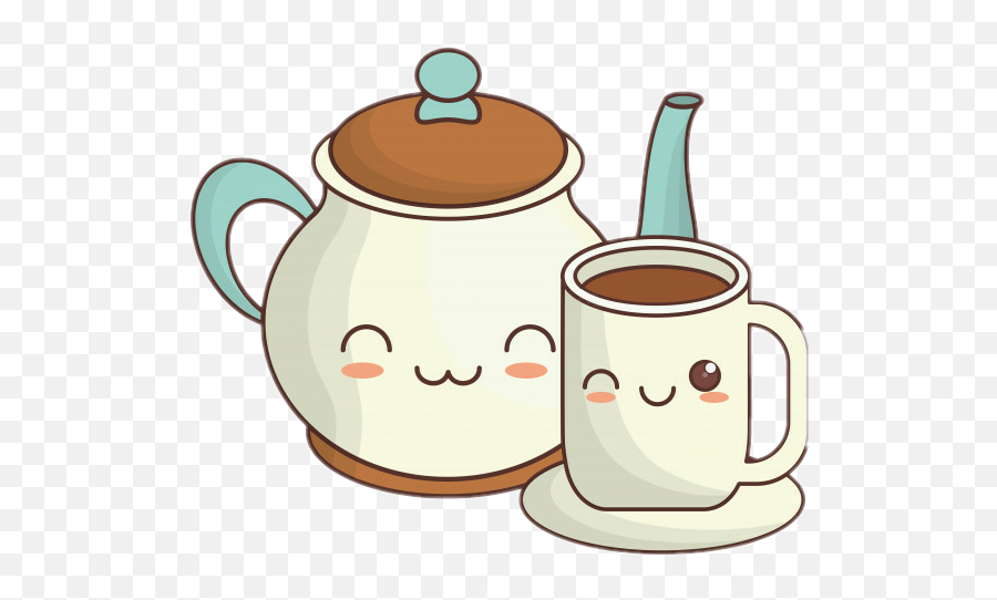 Freetoedit Teapot Cupofcoffee 312475876057211 By Mai3107 - Dessin Kawaii Chocolat Chaud Png,Teapot Icon