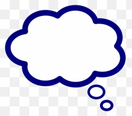 Thought Bubble Clipart - Suggest Blue png
