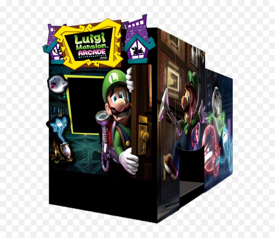 Sega Amusements Luigiu0027s Mansion Arcade - Mansion Arcade Game Png,Luigi Head Png