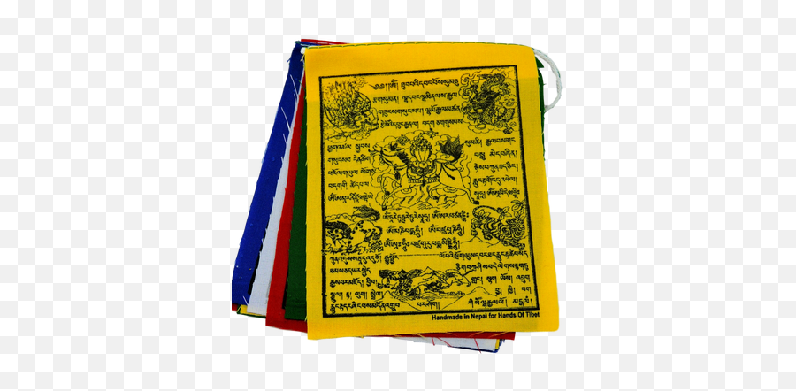 Small Wind Horse Prayer Flags Set Of 10 From Nepal - Majorelle Blue Png,Nepal Flag Png