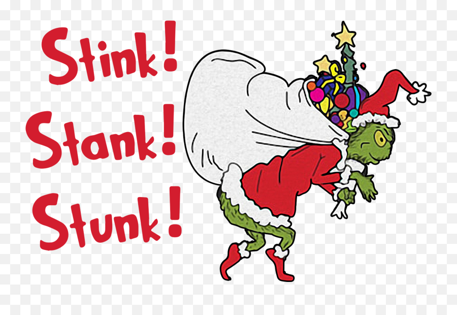 Animet - Shirtthe Grinch Santa Stink Stank Stunk Christmas Shirt Cartoon Png,Stink Png